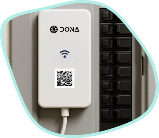 Dona SmartKit IoT controller device mounted on power panel
